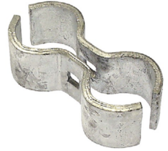 Temporary Fence Panel Clamp with Carriage Bolt & Nut