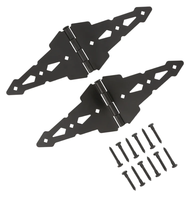 Wood Contemporary Walk Gate Hardware Set