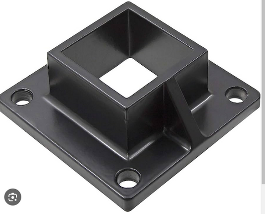Aluminum Post Flange with Cover