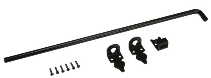 Aluminum Double Gate Hardware Set with Drop Cane