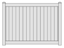 Polyvinyl Tri-Max II Solid Privacy Vinyl Panel
