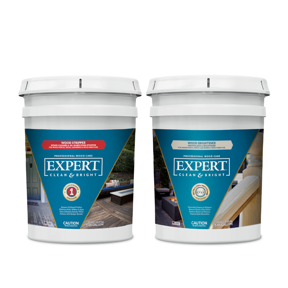EXPERT Clean & Bright 5-Gal Wood Stripper & 5-Gal Neutralizer & Brightener - Stain & Seal Experts Store