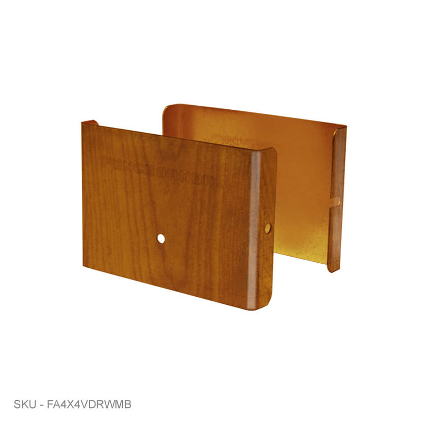 Privacy Fence Post Protection – 3˝ Tall