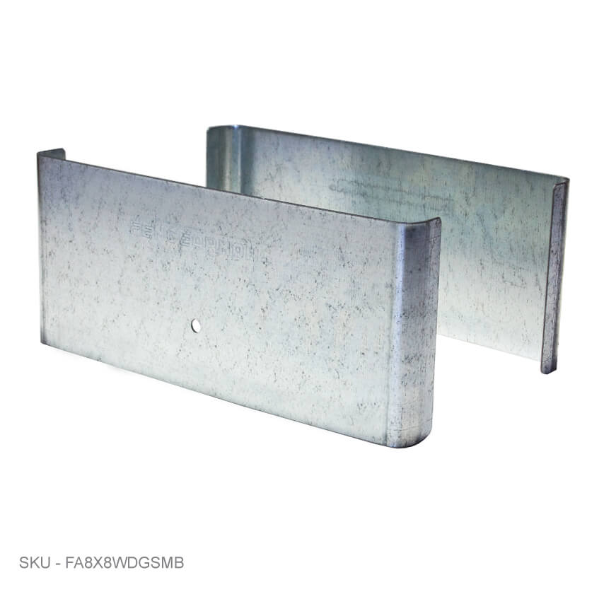 Privacy Fence Post Protection – 3˝ Tall