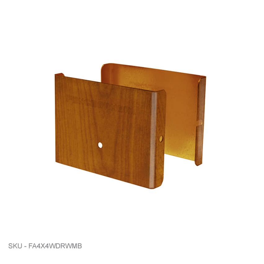 Privacy Fence Post Protection – 3˝ Tall