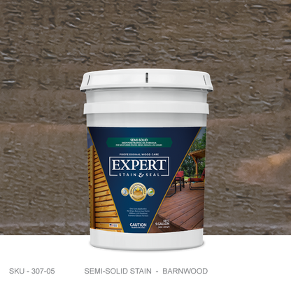 Semi-Solid Fence, Deck and Wood Stain & Sealer - Stain & Seal Experts Store